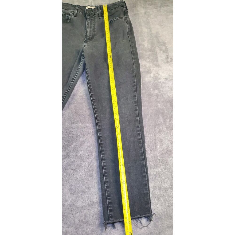 Levi's Jeans Womens Size 30 Black Denim Mile High Super Skinny High Rise Za1-17 - Picture 2 of 10